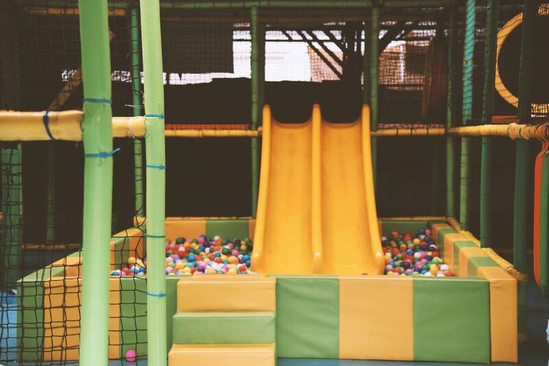 Indoor halls are fun for playing and a good idea for rainy days in the Allgäu.