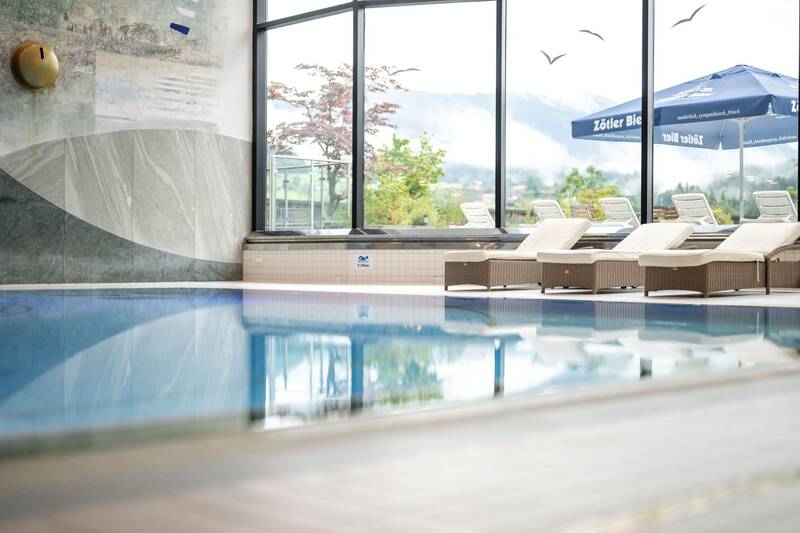 In the wellness area you can enjoy the beautfiul panorama.