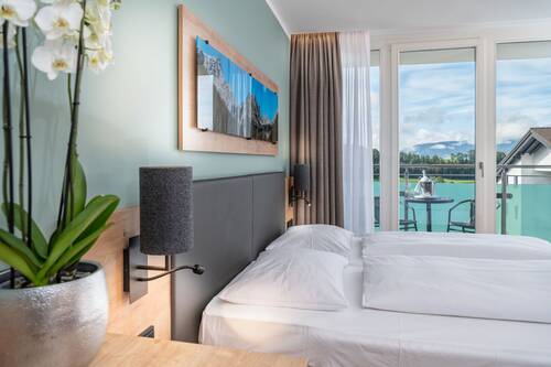 Renovated double room with balcony and mountain view